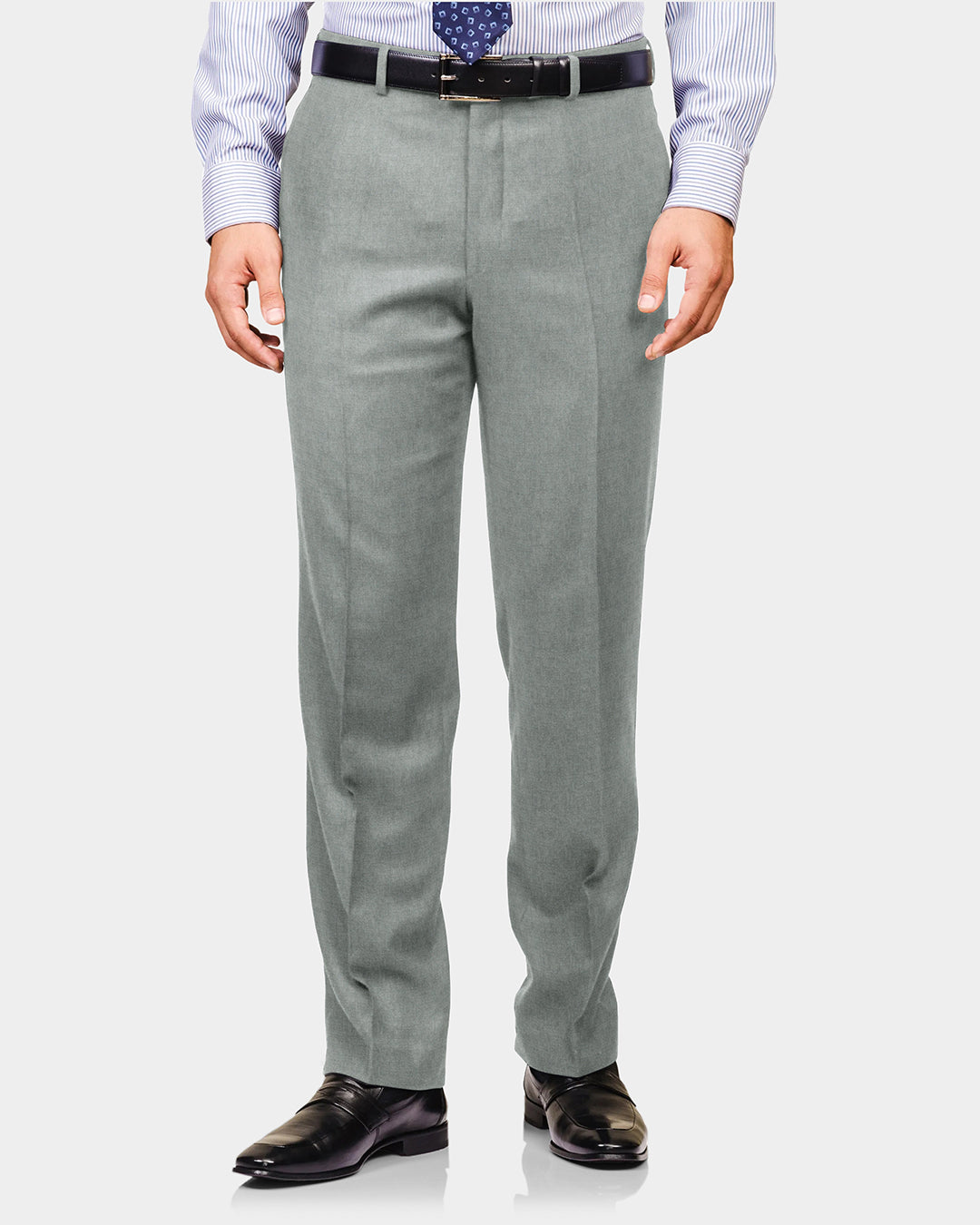 Dugdale Flannel: Light Grey Twill 14 Oz Suit - 5
