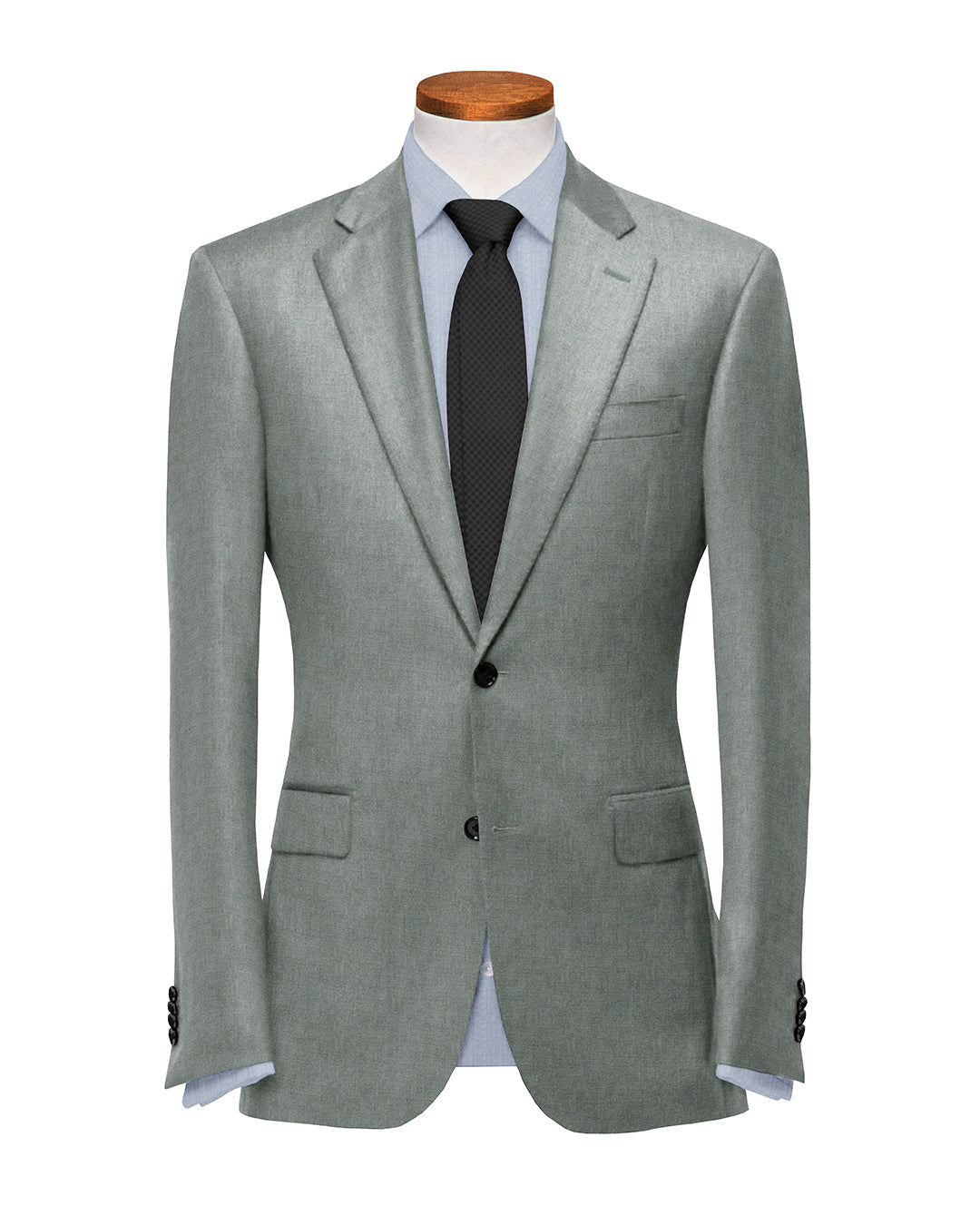 Dugdale Flannel: Light Grey Twill 14 Oz Suit - 2