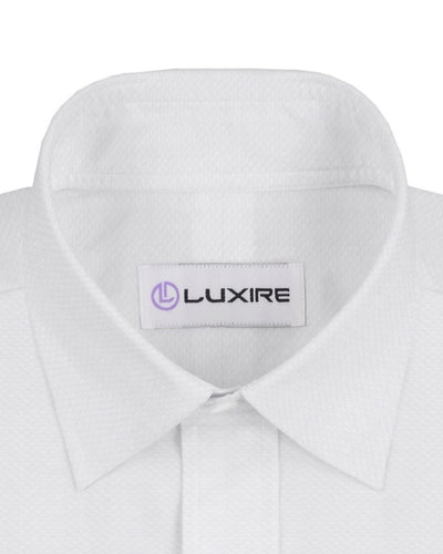 Grandi and Rubinelli White Textured Classic Shirt
