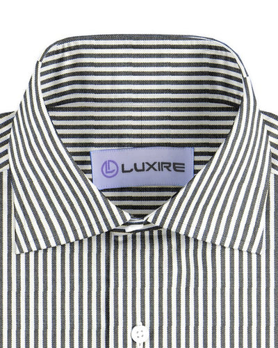 Black Dress Stripes On White