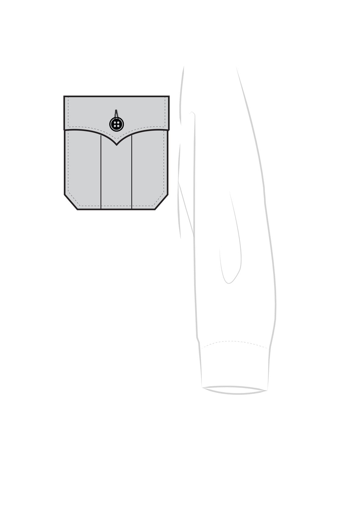 Hidden Internal Product: Chest Pocket Standard Styles - 7