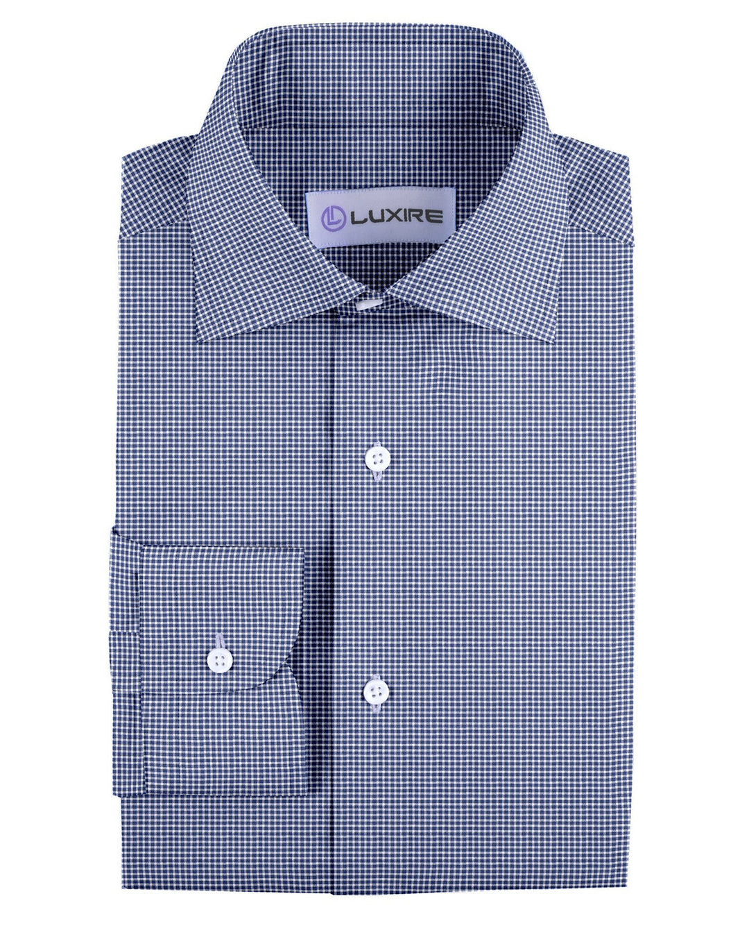 Navy Micro Gingham - 1