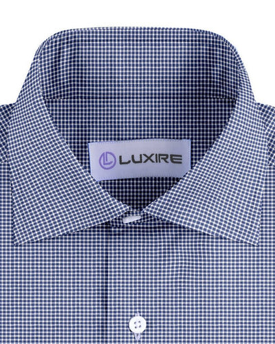 Navy Micro Gingham