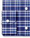 Easy-to-Iron Blue White Checks Shirt